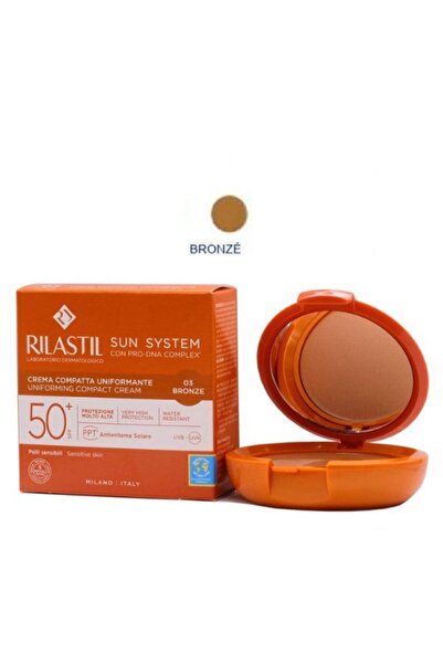 Rilastil Sun System SPF50+ Uniforming Compact Cream 10 gr - 03 Bronze