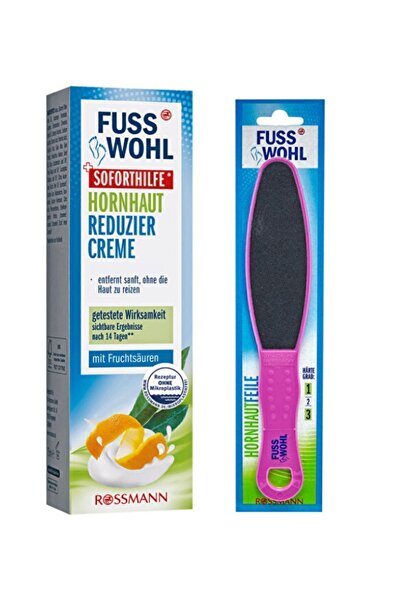 Fusswohl Ayak Bakım Kremi Ayak Çatlakları ve Pürüzlu Ayaklara Özel- Anında Etki 75 ml + Ayak Törpüsü