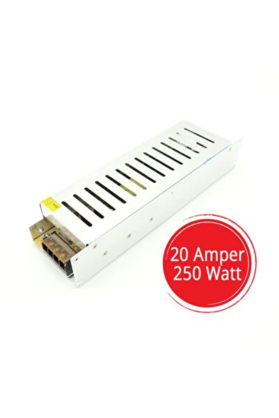 Sunlight Şerit Led Trafo 12v Adaptör Driver 20 Amper 250 Watt