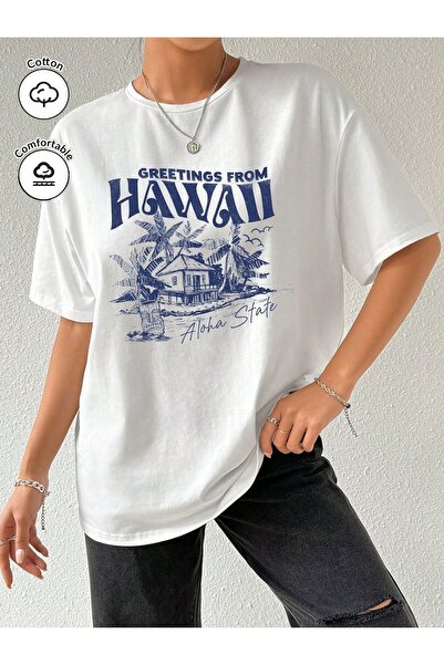 Jose Clothing Tricou oversize imprimat din bumbac organic