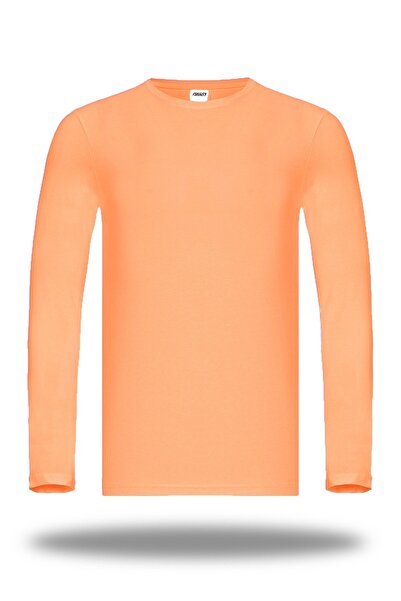 FSM1453 Хлопчача бавовняна футболка з довгими рукавами, еластична, облягаюча,...