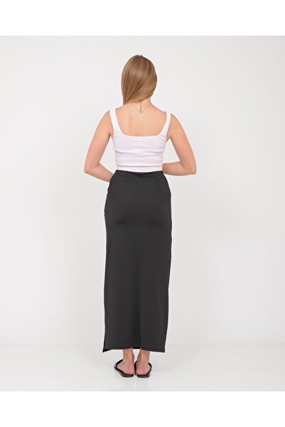 SevdeUgur Fusta de recuperare cu creion negru pentru femei / Sevde Ugur