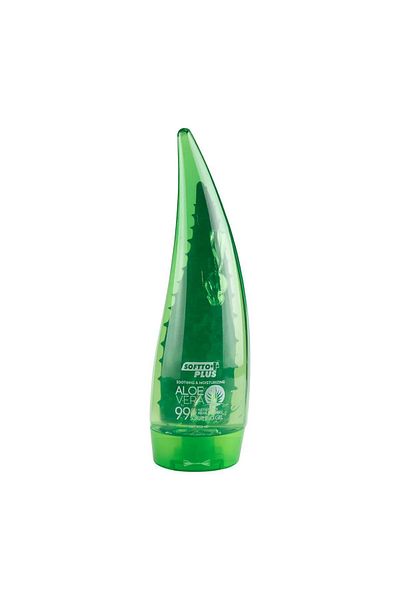 Softto Plus Aloe Vera Gel - Hair Removal, Solarium, After-Sun Moisturizing and Relaxing Oil-Free