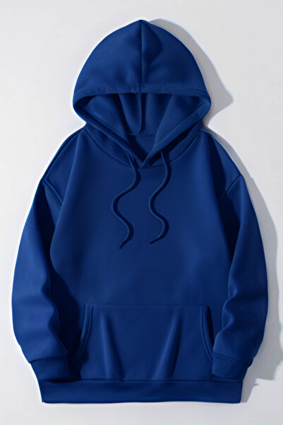 YAKAMEL Loose Cut 3 Thread Seasonal School Sweatshirt - Plain Unprinted and R...