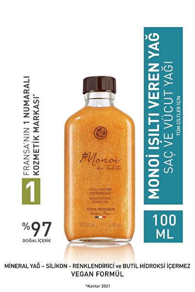 Yves Rocher Monoi Işıltı Veren Saç Ve Vücut Yağı - 100 ml + Alterra Aloe Vera...