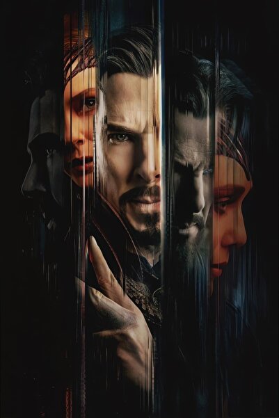 Teona Ahşap Ahşap Doktor Strange Scarlet Witch Duvar Poster