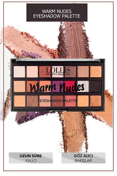 Lollis 21 Color Warm Nudes Eyeshadow Palette