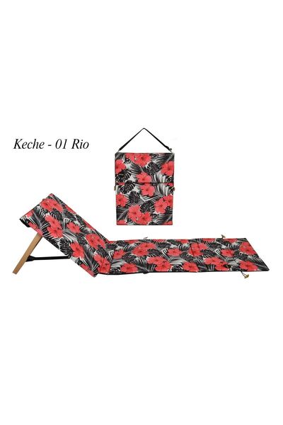 Keche Kanka Şezlong , Katlandığında Çanta Olan ,taşınabilir ,portatif Şezlong