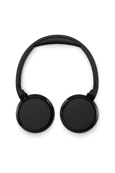 Philips سماعات رأس لاسلكية من Philips، صوت جهير ديناميكي، اللون: أسود، مدة تشغيل تصل إلى 55 ساعة، مكالمات واضحة