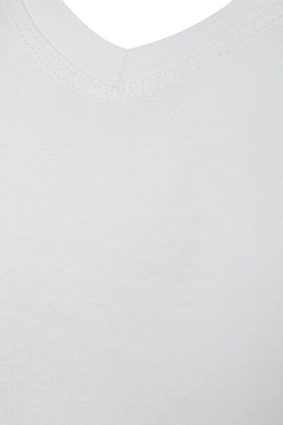 FSM1453 Ανδρικό βαμβακερό μακρυμάνικο λίκρα με λαιμόκοψη-1041