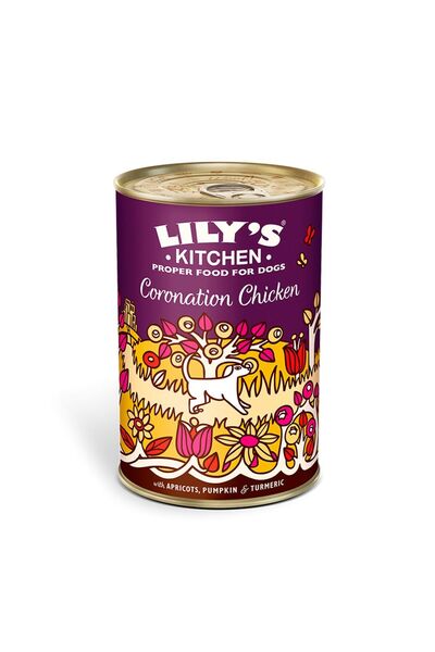 Lily's Kitchen طعام الكلاب الرطب بنكهة الدجاج من كورنيشن، 400 جرام