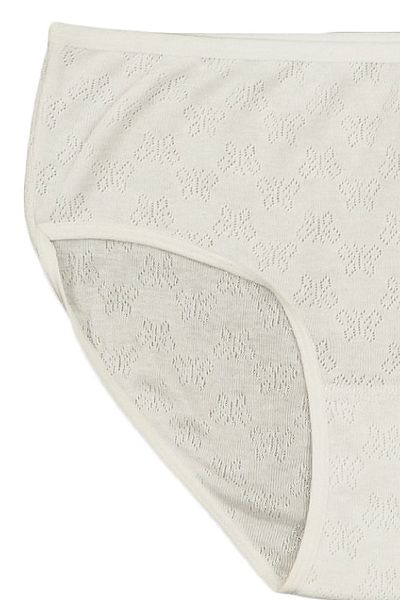 FSM1453 Women's Cotton Transfer Rib Bato High Waist Slip Panties -3001