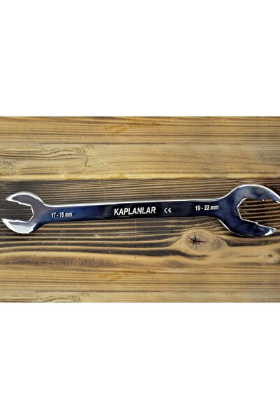 KAPLANLAR Dörtlü Açık Ağız Anahtar Büyük (BİR TARAFI 15-17 MM - BİR TARAFI 19-22 MM)