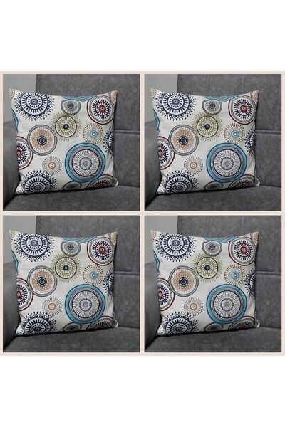 Şaheser غطاء وسادة منقوش على الوجهين من القماش مقاس 43x43