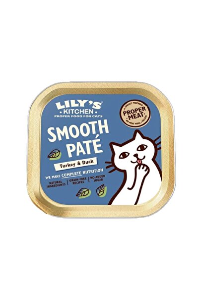 Lily's Kitchen Turkey & Duck Pate Wet Cat Food, 85g, Pack of 12
