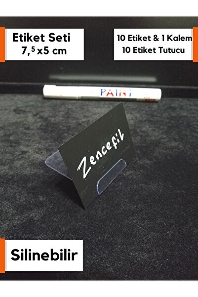 Şeffaf Etiket 10 komada dekorativnih etiketa, set za prikaz etiketa, cjenik, ...