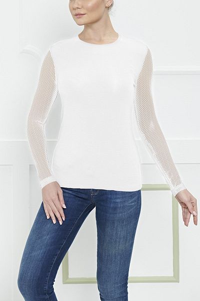 FSM1453 Γυναικείο μακρυμάνικο μπλουζάκι Modal Lace Up 2287