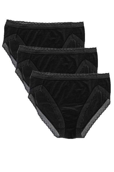 FSM1453 Bikini cu talie normală modal pentru femei, slip din lycra, pachet de 6 -3051