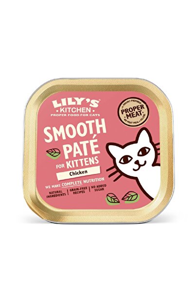 Lily's Kitchen طعام رطب للقطط الصغيرة بنكهة الدجاج، عبوة من 12 قطعة، 85 جم