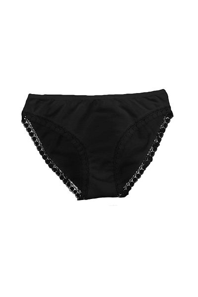 FSM1453 Bikini din bumbac cu talie normală pentru femei, slip din lycra, pachet de 3 -3038