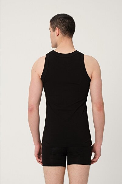 FSM1453 Men's Cotton Halter Neck Sleeveless Lycra Top, Pack of 2 -1022