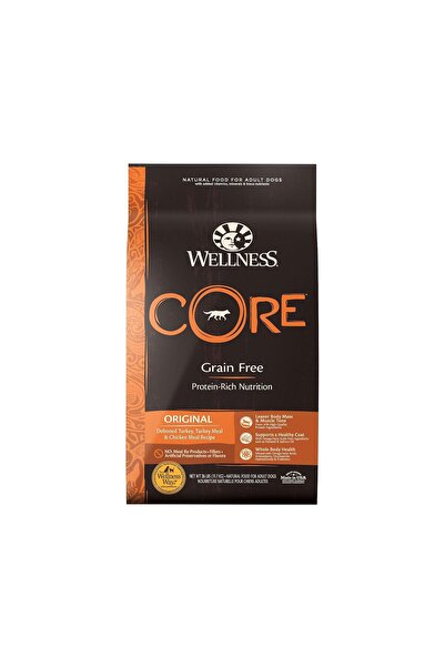 wellness طعام الكلاب الجاف الأصلي بنكهة الديك الرومي والدجاج من كور، 1.8 كجم