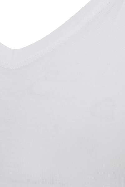 FSM1453 Ανδρικό βαμβακερό αμάνικο μπλουζάκι Lycra με λαιμόκοψη -1015