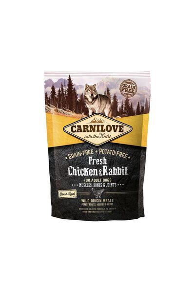Carnilove دجاج وأرانب طازج للكلاب البالغة، 1.5 كجم