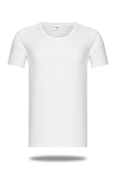 FSM1453 Ανδρικό εσώρουχο από βαμβακερό λαιμό και κοντό μανίκι 6 τμχ -409-(420)