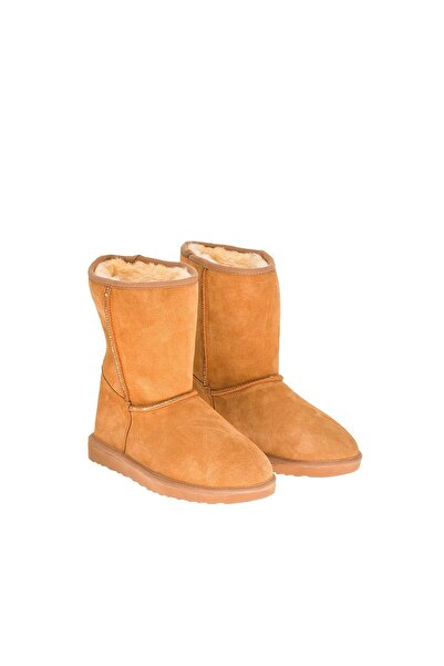 Moosefield Γυναικείες μπότες από γνήσιο δέρμα Tan