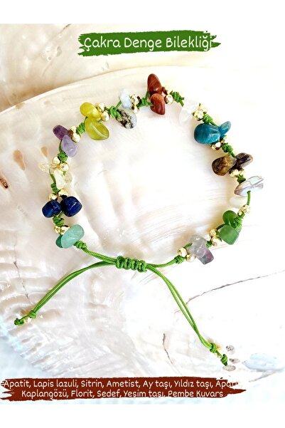 By Song Aksesuar سوار توازن شقرا من الحجر الطبيعي