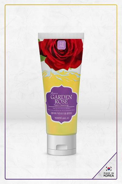 DR. CELLIO Tone Equalizer Flower Garden Rose Cleansing Foam Containing Garden Rose Essence