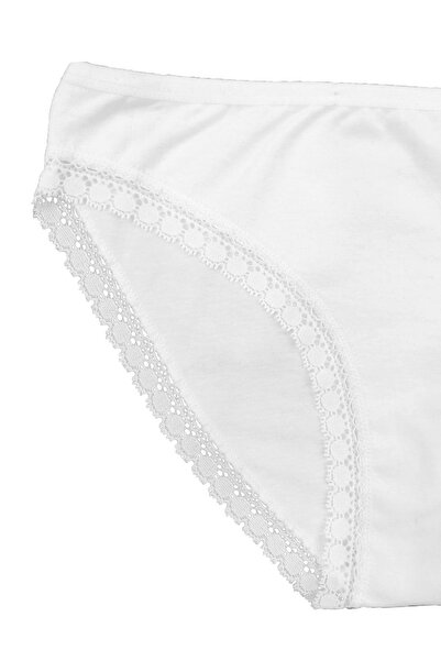 FSM1453 Жіночі бавовняні бікіні з нормальною талією, мереживні трусики з еластичною стрічкою, 3 шт. -3038