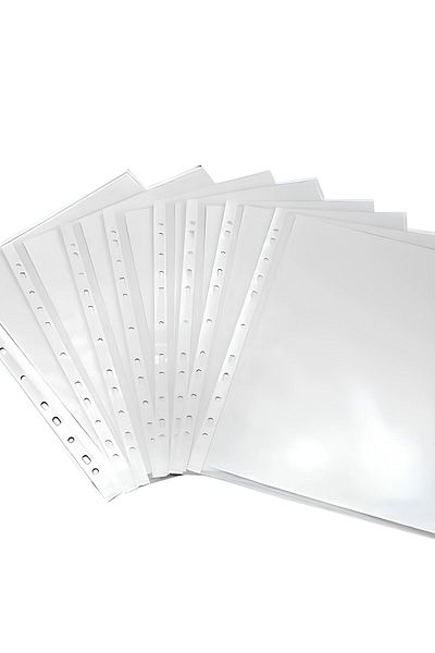 N'Pratik 2 Packs (200 Pcs) Durable and Convenient Transparent Bag File