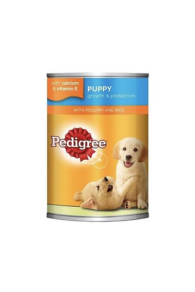 Pedigree Puppy Poultry And Rice Can, 400g, Pack of 12