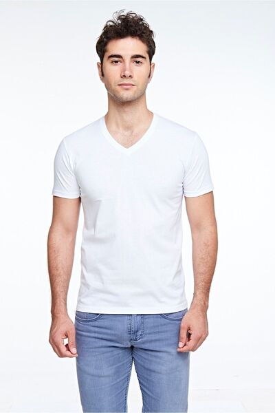 FSM1453 Ανδρικό μπλουζάκι από βαμβακερό κοντό μανίκι πολύχρωμο -422