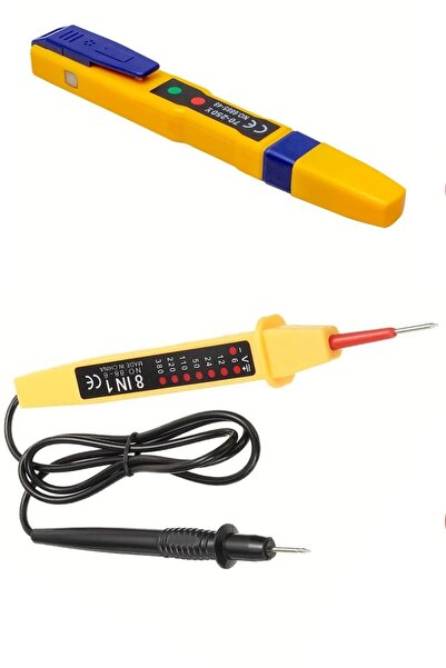 harry Dedektörlü Temassız Voltaj Test Aleti 8 In 1 Kablolu Faz Voltaj Kontrol...