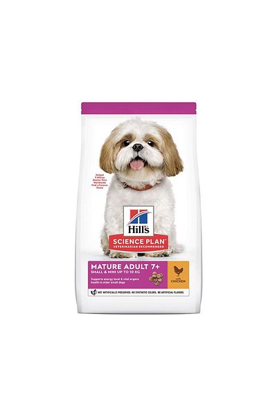 Hill's Science Plan Small & Mini Mature Adult 7 + Dog Food with Chicken, 3kg