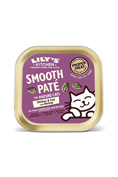 Lily's Kitchen طعام القطط المعلب المصنوع من الدجاج وسمك القد والروبيان الناعم...