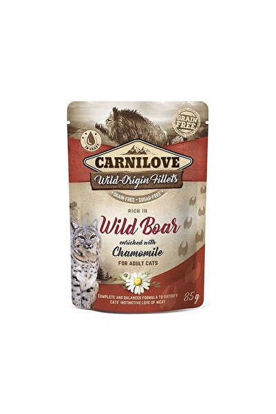 Carnilove Wild Boar Enriched With Chamomile Wet Cat Food, 85 G Pack Of 6