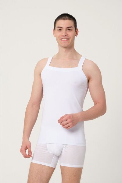 FSM1453 Чоловічий бавовняний спортивний ліф з еластаном, 2 шт. -1007