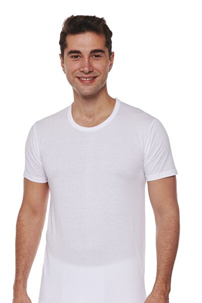 FSM1453 Men's Bamboo Cotton Short Sleeve Undershirt 2-pack -436