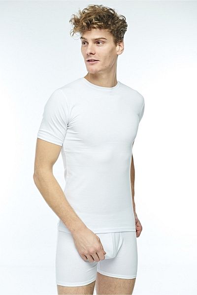 FSM1453 Ανδρικό βαμβακερό κοντομάνικο Lycra Top-1030