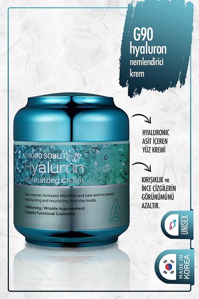 DR. CELLIO G90 Solution - Hyaluron Anti-Wrinkle, Plump Skin Appearance, Moisturizing Face Cream
