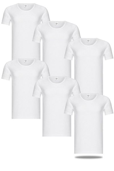FSM1453 Men's Cotton Crew Neck Short Sleeve Undershirt 6-pack -409-(420)