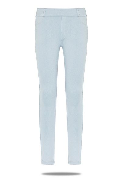 FSM1453 Pantaloni de damă din bumbac colorați, jambiere din lycra - 4686