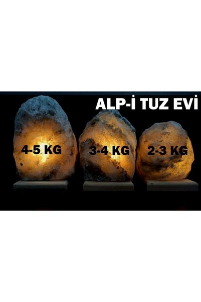 ALP-İ TUZ EVİ 2 Pieces 3/4 kg Çankırı Salt Lamp
