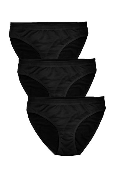 FSM1453 Γυναικεία Modal Ελαφρύ και Λεπτό Ύφασμα Classic Bikini Lycra Panties 6 Pack -3030