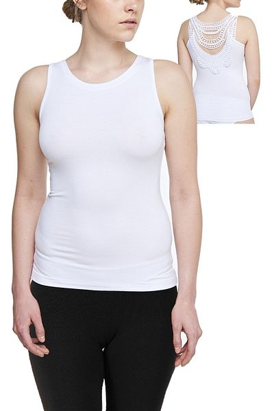 FSM1453 Top din lycra cu gât rotund din viscoză pentru femei - 2305