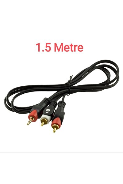 harry 1.5 Metre Stereo 3.5mm To 2 Rca Kablo Aux 5+1 Ses Sistemi - 1.5m